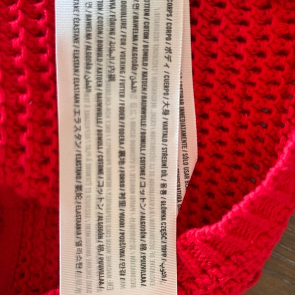 NWOT Hollister Bright Red Knit Top - Picture 7 of 11